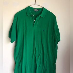 Men's POLO Ralph Lauren Green Short Sleeve Polo Shirt Size Xl